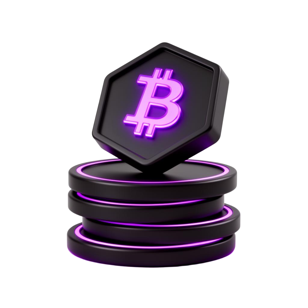 Crypto casino white-label platform 3D illustration